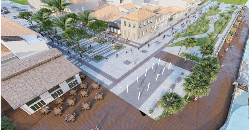 Projeto abrange o entorno da Praça dos Namorados, o casario e a margem da baía