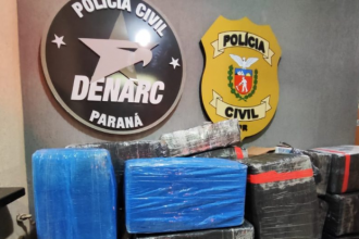 Foram apreendidos mais de 1.100 Kg na BR 277