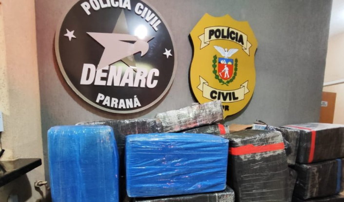 Foram apreendidos mais de 1.100 Kg na BR 277