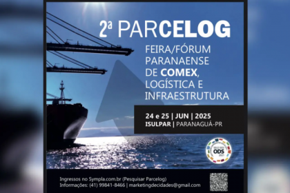 Nos dias 24 e 25 de junho, o Instituto Superior do Litoral do Paraná – ISULPAR, em Paranaguá, se transforma no epicentro do debate sobre os rumos da logística, do comércio exterior e da infraestrutura no Brasil. A cidade portuária recebe a 2ª edição da PARCELOG – Feira e Fórum de Comércio Exterior, Logística e Infraestrutura do Paraná, reunindo especialistas, autoridades, empresários e profissionais do setor em dois dias intensos de muito conteúdo, troca de experiências e geração de negócios. Com uma programação robusta, o evento tem como proposta discutir os principais desafios e as inovações que estão moldando o futuro da logística e da infraestrutura no Brasil, com foco na competitividade do Paraná como um dos maiores hubs logísticos da América do Sul.