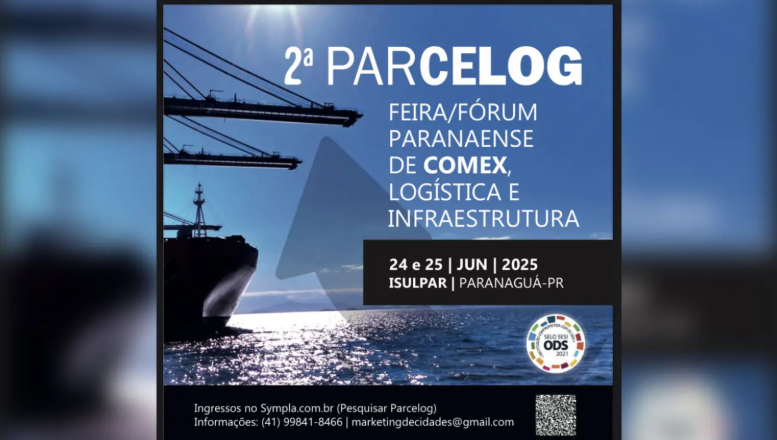Nos dias 24 e 25 de junho, o Instituto Superior do Litoral do Paraná – ISULPAR, em Paranaguá, se transforma no epicentro do debate sobre os rumos da logística, do comércio exterior e da infraestrutura no Brasil. A cidade portuária recebe a 2ª edição da PARCELOG – Feira e Fórum de Comércio Exterior, Logística e Infraestrutura do Paraná, reunindo especialistas, autoridades, empresários e profissionais do setor em dois dias intensos de muito conteúdo, troca de experiências e geração de negócios. Com uma programação robusta, o evento tem como proposta discutir os principais desafios e as inovações que estão moldando o futuro da logística e da infraestrutura no Brasil, com foco na competitividade do Paraná como um dos maiores hubs logísticos da América do Sul.