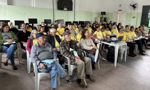 A Secretaria Municipal de Assistência Social promoveu a 8ª Conferência dos Direitos da Pessoa Idosa de Morretes, reunindo mais de 70 participantes no auditório da própria secretaria.
