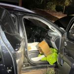 Durante a inspeção, os policiais localizaram 132 unidades de emulsão encartuchada, um tipo de explosivo comercial e seis metros de cordel detonante.