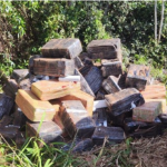 Durante um patrulhamento na zona rural do município, os policiais realizaram buscas em uma área de mata e encontraram 170 volumes do entorpecente.