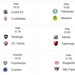 Dentro de mais alguns instantes a bola rola no brasileirão.
