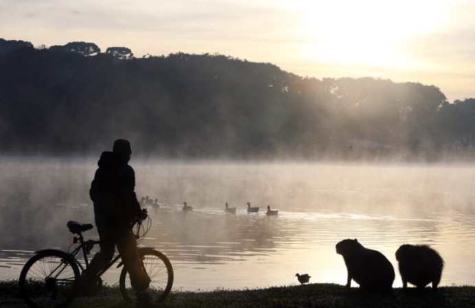 Entre os locais mais frios do estado, destaque para Fazenda Rio Grande, com apenas 2,1 °C, e Pinhão, que amanheceu com 2,5 °C.