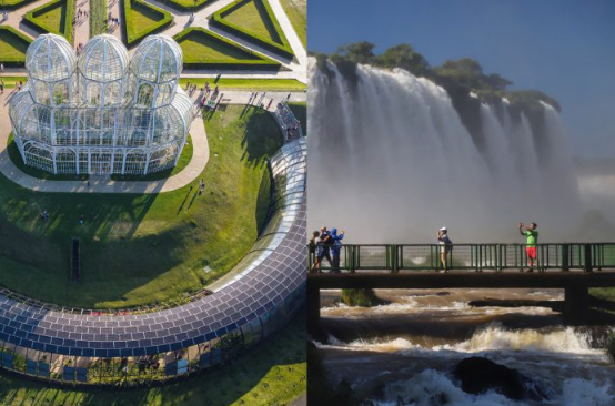 As Cataratas foram eleitas como o principal atrativo turístico do Brasil e da América do Sul, enquanto o cartão-postal curitibano ficou na quarta colocação.