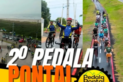 O passeio ciclístico convida moradores e turistas de todas as idades a participarem de um trajeto leve, com belas paisagens naturais.