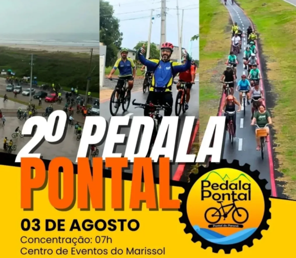 O passeio ciclístico convida moradores e turistas de todas as idades a participarem de um trajeto leve, com belas paisagens naturais.