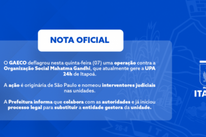 A ação faz parte de uma operação originária do Estado de São Paulo, abrangendo todas as localidades onde a referida entidade atua.