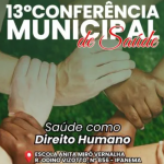 A conferência será um espaço de participação cidadã, escuta e construção coletiva para fortalecer o SUS em nosso município.