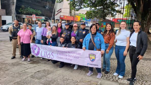 A ação contou com a participação da Secretaria da Mulher, da Procuradoria da Mulher, da Polícia Militar e de instituições da rede de proteção, além do apoio de representantes da sociedade civil, como o Motoclube parceiro do evento.