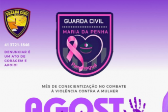 A ação integra a campanha “Agosto Lilás”, voltada à conscientização sobre a violência doméstica e familiar contra a mulher.