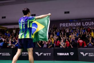 A vitória no único torneio do WTT Series realizado no Brasil nesta temporada consolida Calderano, o número 3 do mundo, como um dos maiores nomes do esporte na atualidade.