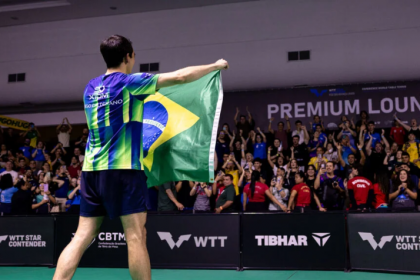 A vitória no único torneio do WTT Series realizado no Brasil nesta temporada consolida Calderano, o número 3 do mundo, como um dos maiores nomes do esporte na atualidade.