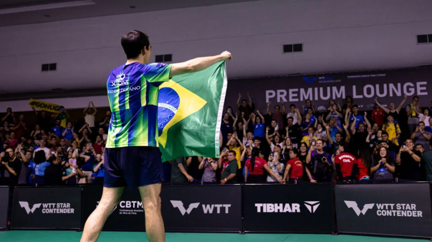 A vitória no único torneio do WTT Series realizado no Brasil nesta temporada consolida Calderano, o número 3 do mundo, como um dos maiores nomes do esporte na atualidade.