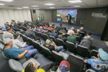 Esta é mais uma delegação que a Portos do Paraná recebe, abrindo suas portas para o setor produtivo do Estado do Paraná.