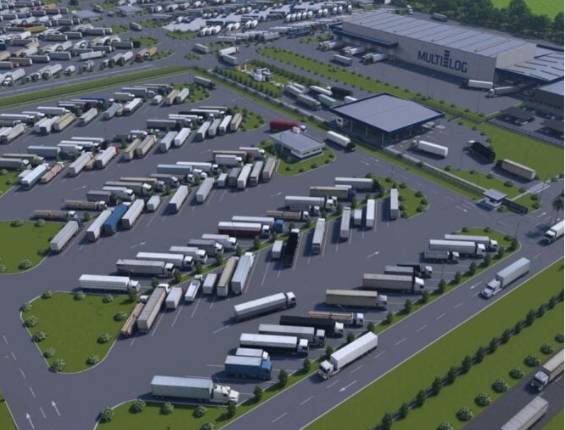 Porto Seco de Foz do Iguaçu, que terá capacidade para receber até 2 mil caminhões por dia.