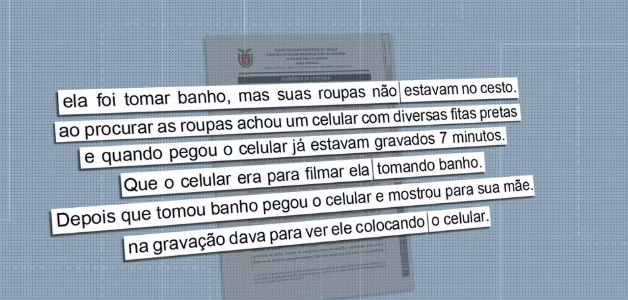 A informação foi colhida durante o depoimento desta jovem, que tem 16 anos.