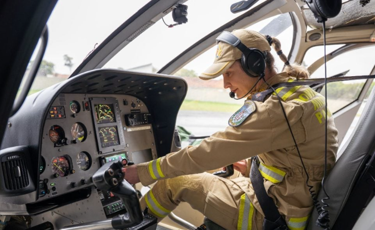 Ela integra a recém-criada Unidade Aérea dos Bombeiros.