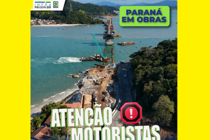 O Governo do Paraná e o DER-PR seguem trabalhando para entregar obras que vão melhorar a mobilidade na região.