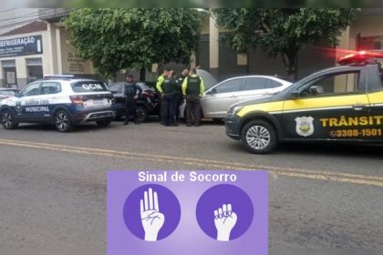 A mulher que viu o gesto não conhecia a vítima, mas entendeu que poderia estar pedindo ajuda e chamou os agentes trânsito.