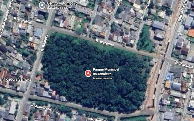 O empresário Luciano Hang esteve na cidade em julho e visitou a área ao lado do prefeito Eduardo Dalmora (PL).